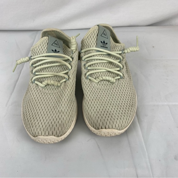 Adidas x Pharrell Williams Hu Knit Sneakers Beige Green US 5 EU 37 - Picture 5 of 11